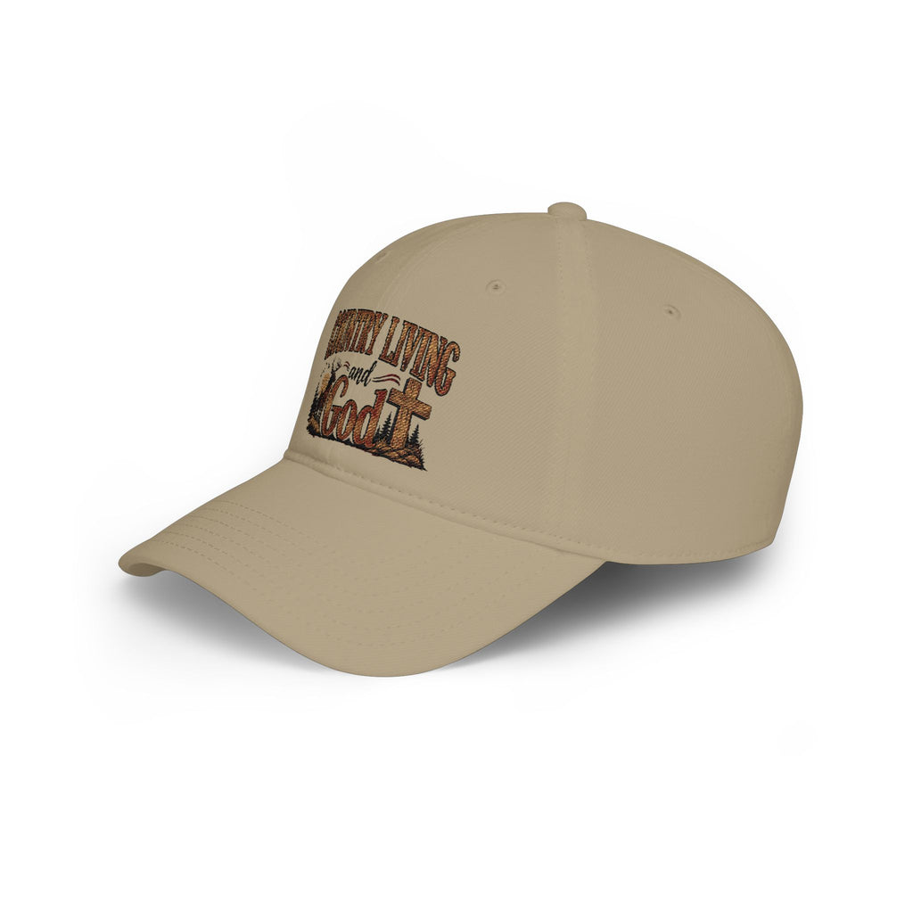 Country Living and God Low Profile Baseball Cap