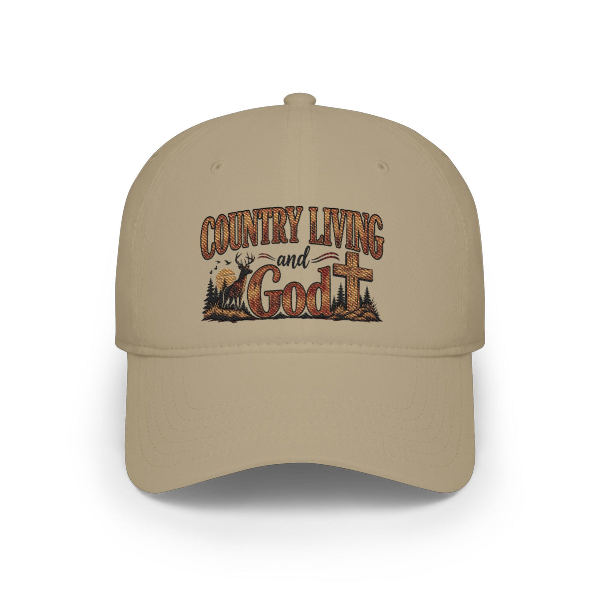 Country Living and God Low Profile Baseball Cap