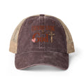 Women's Washed Mesh Country and God cap