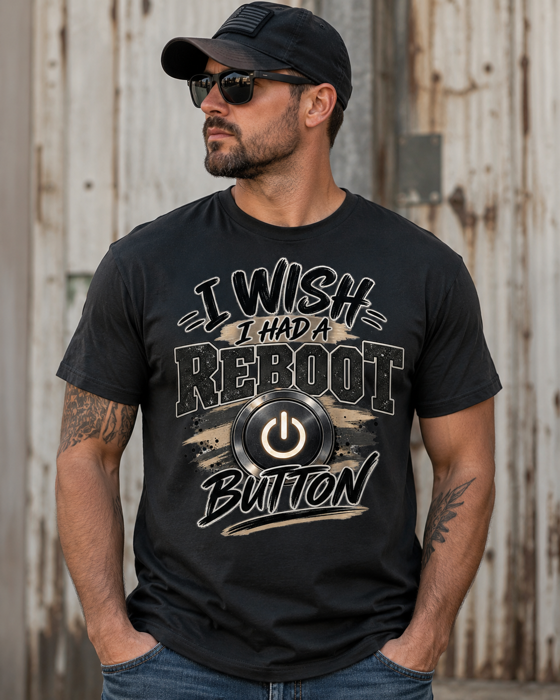 I Wish I Had a Reboot Button T-Shirt