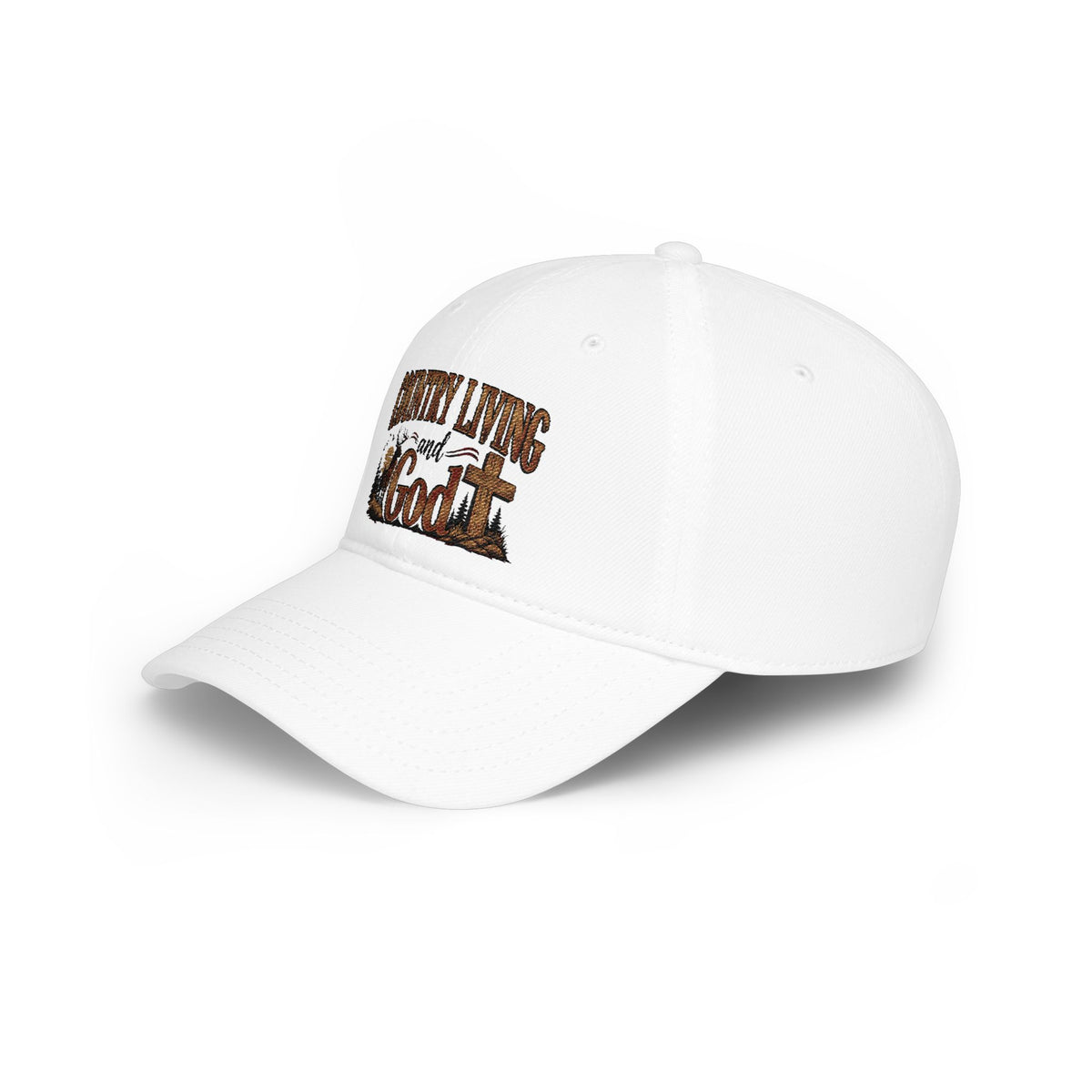 Country Living and God Low Profile Baseball Cap