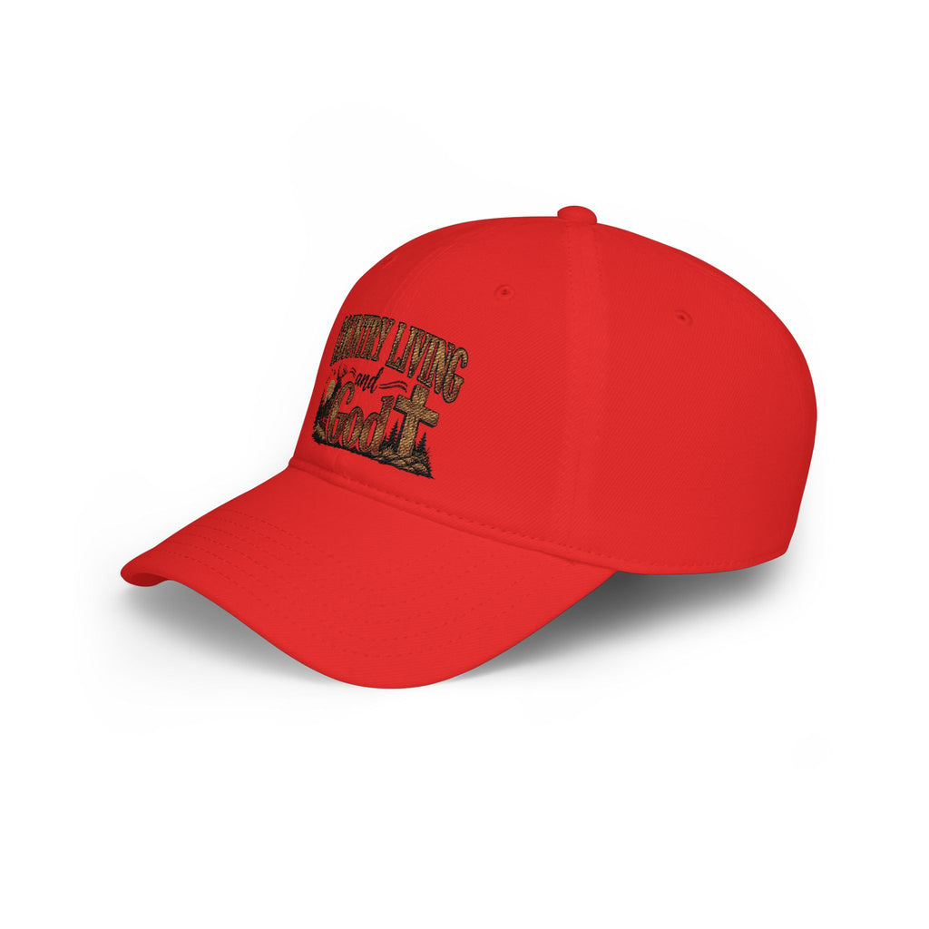 Country Living and God Low Profile Baseball Cap