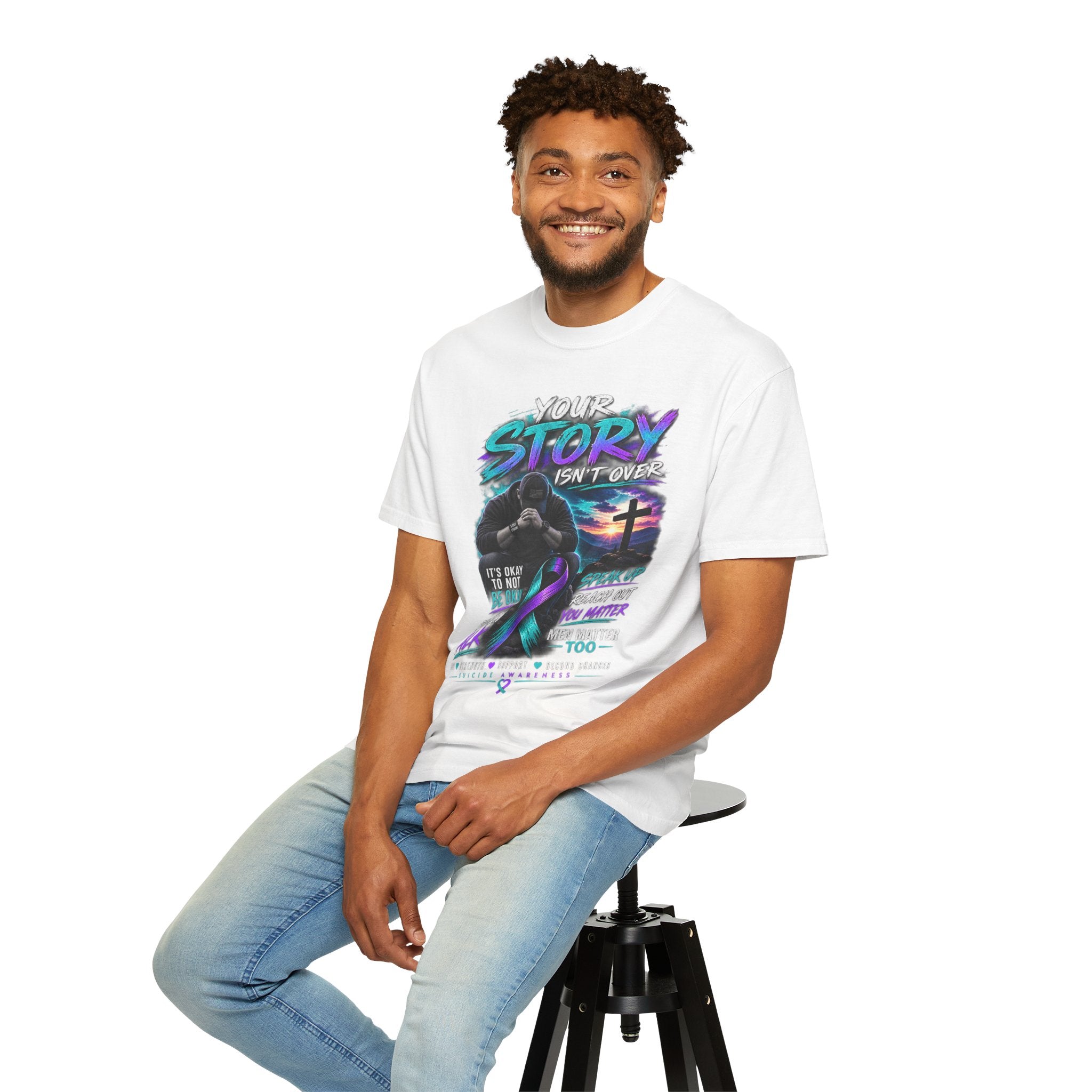 Suicide Prevention Awareness T-Shirt — "Your Story Isn't Over"