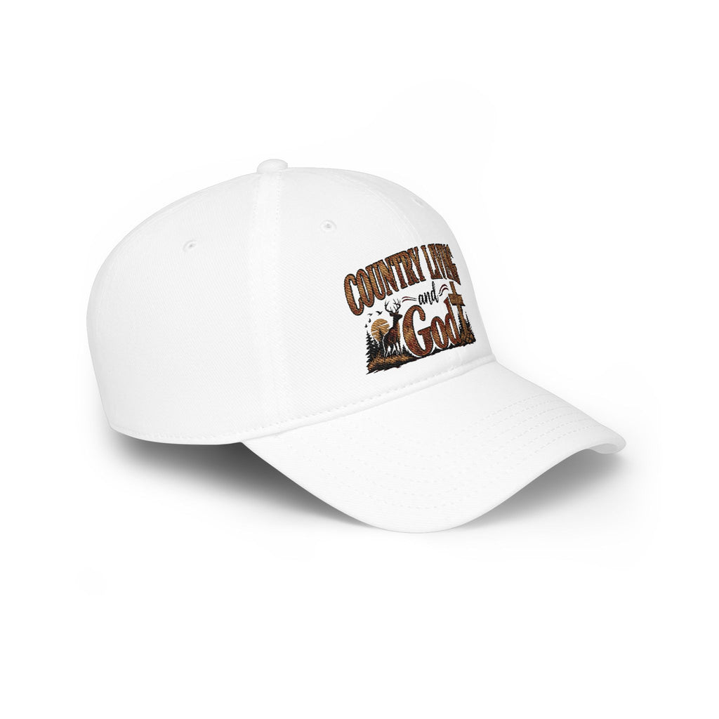 Country Living and God Low Profile Baseball Cap