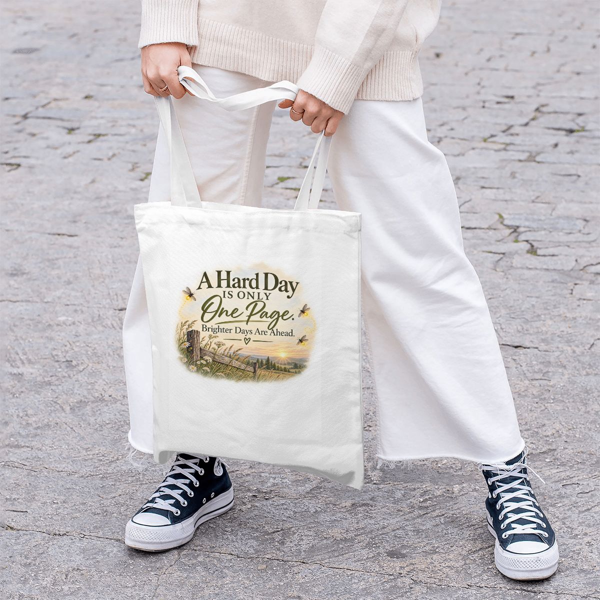Little Reminders Canvas Tote Bag | Encouragement & Mental Health Gift